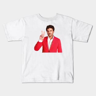 Peace Pedro Pascal Kids T-Shirt